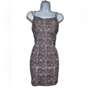 vintage rampage 90s floral print strappy mini dress